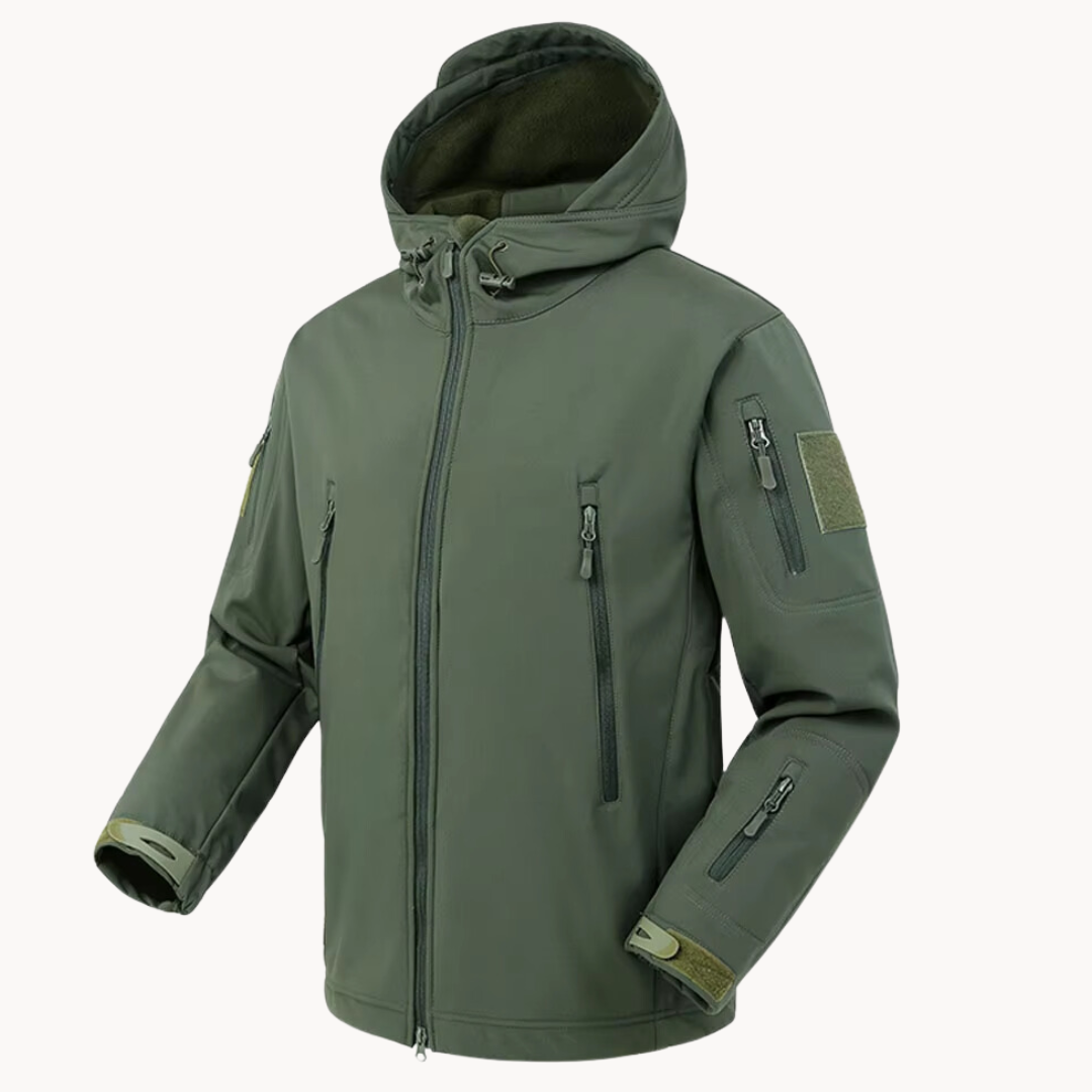 Giacca uomo antivento e impermeabile, ultraleggera con cappuccio per protezione totale.