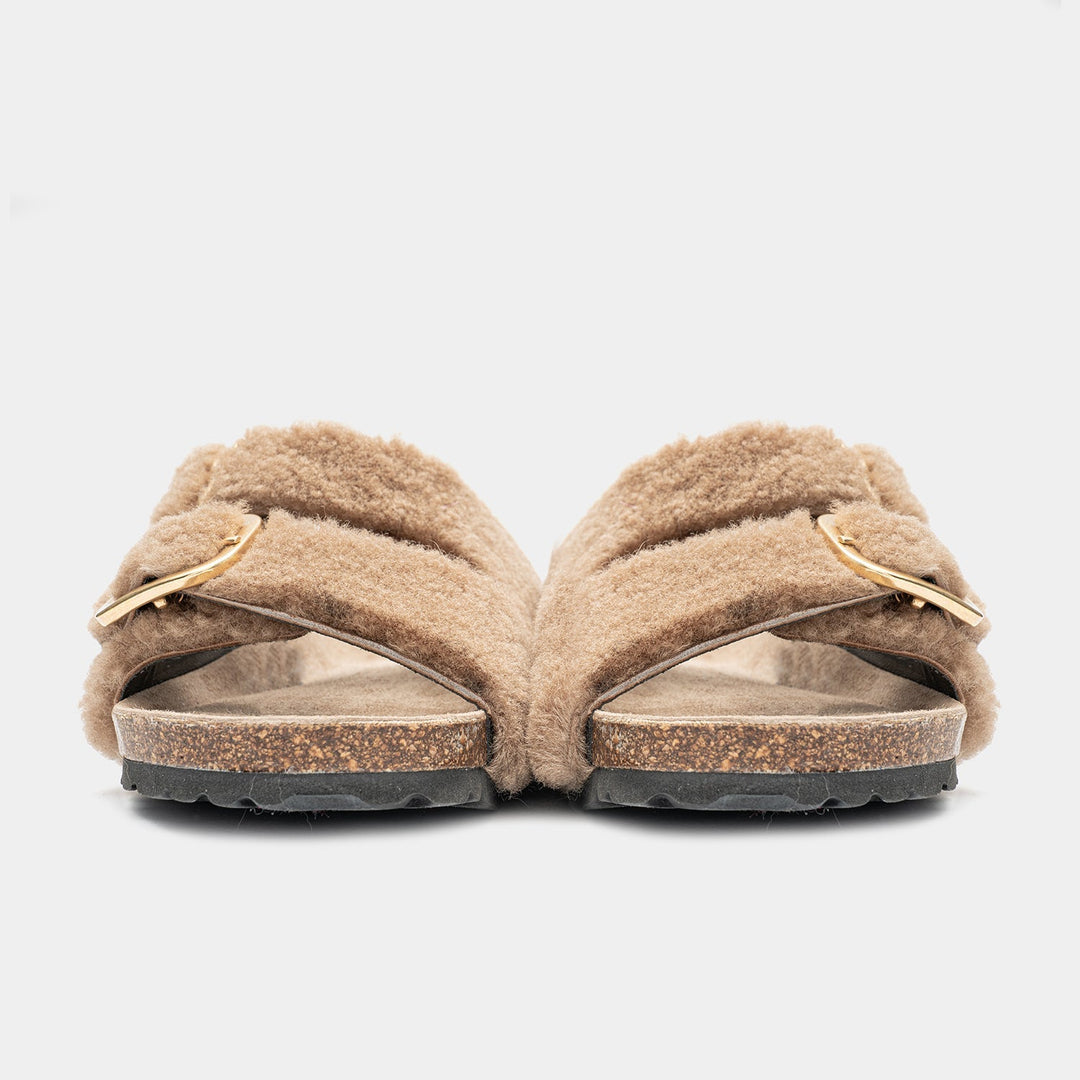 Sandali donna beige casual, con cinturini regolabili per comfort ottimale e stile estivo versatile.