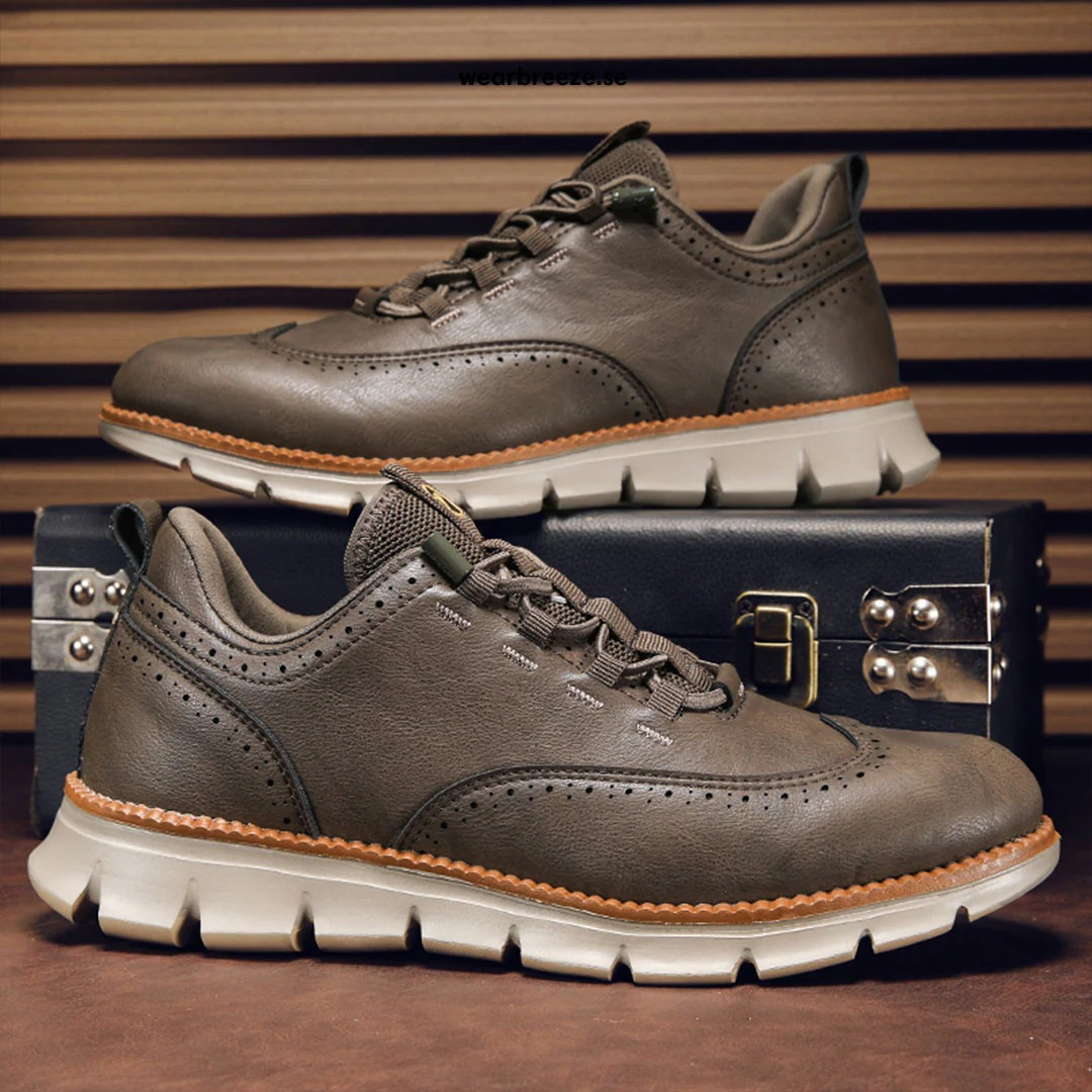 Oxford uomo eleganti arancio, formali con lacci, soletta memory foam per comfort business, anche taglie grandi.
