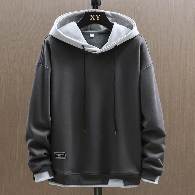 Felpa con cappuccio da uomo con tasca a marsupio, ideale per un look casual e confortevole per tutti i giorni.
