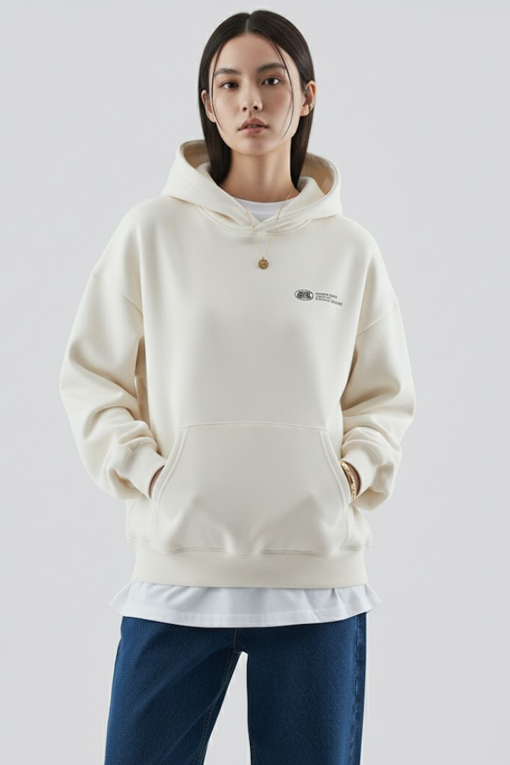 Felpa donna oversize morbidissima con cappuccio, perfetta per il massimo comfort e relax.