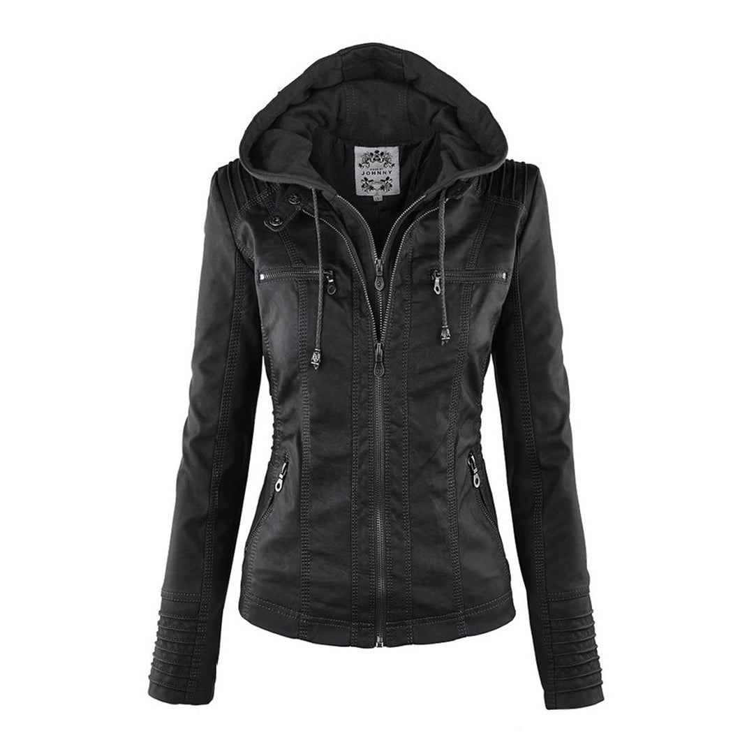 Felpa donna versatile con cappuccio removibile, ideale per moda autunnale e invernale, assicurando massimo comfort.