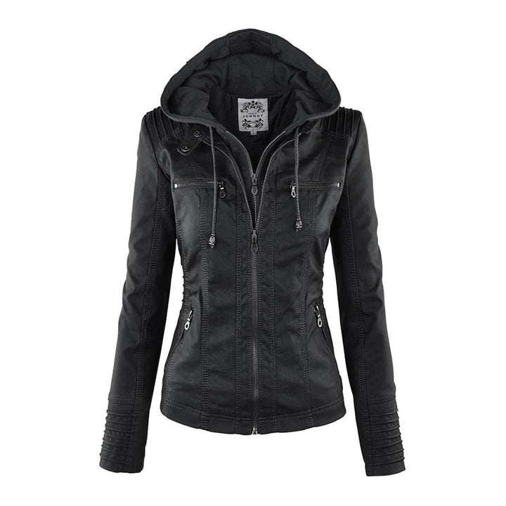 Felpa donna versatile con cappuccio removibile, ideale per moda autunnale e invernale, assicurando massimo comfort.