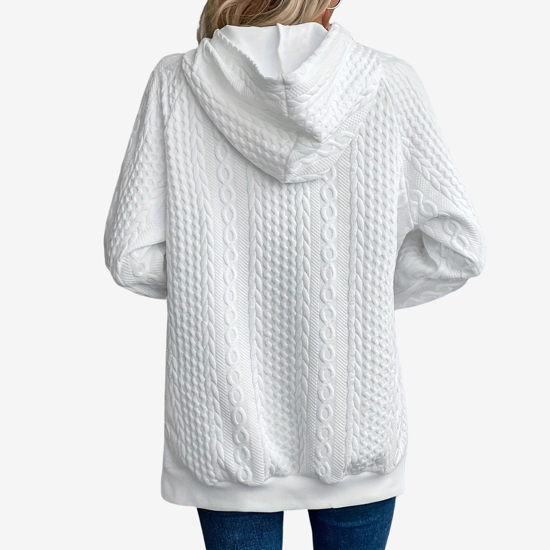 Felpa con cappuccio da donna per un comfort ottimale e stile unico. Essenziale per la moda autunnale.