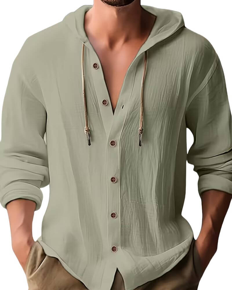 Felpa casual uomo con cappuccio, in tessuto traspirante, comoda e sportiva per tutte le stagioni.
