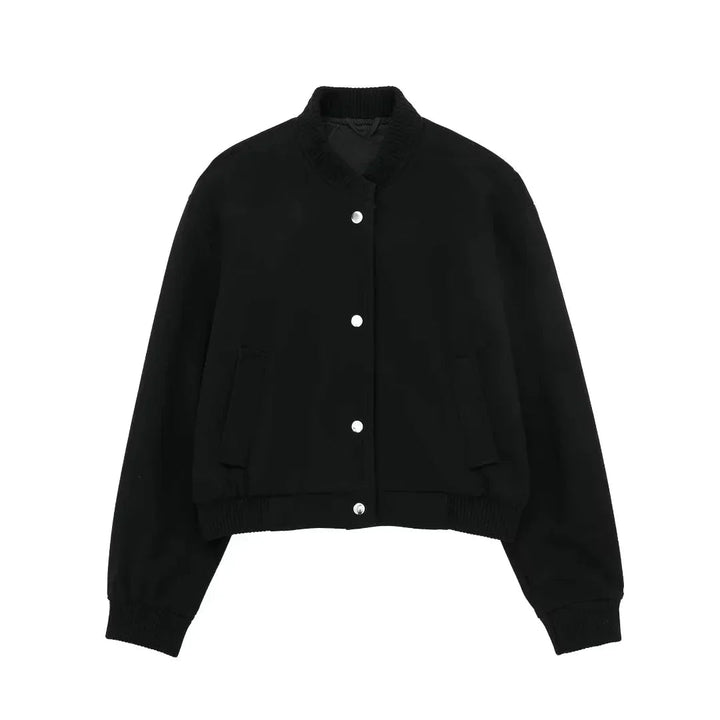 Bomber cropped donna, giacca versatile per look urban, stile casual e moderno in primavera.