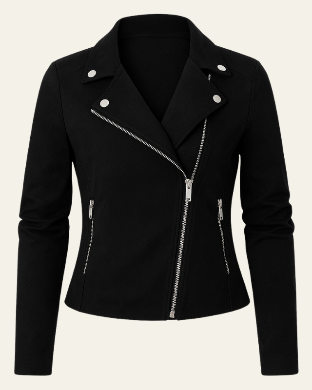 Giacca donna elegante, revers a punta, vestibilità slanciata. Perfetta per ogni outfit chic.