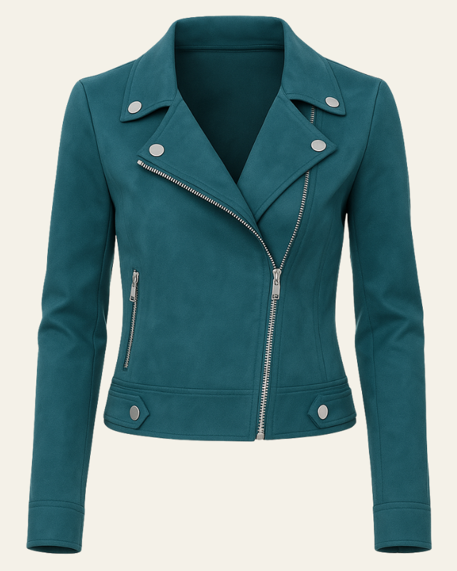 Giacca donna elegante slim fit con revers a punta, perfetta per look chic primavera/autunno.