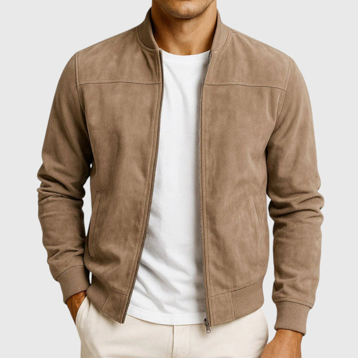Giacca bomber uomo casual per primavera/autunno, versatile e confortevole per outfit quotidiani.