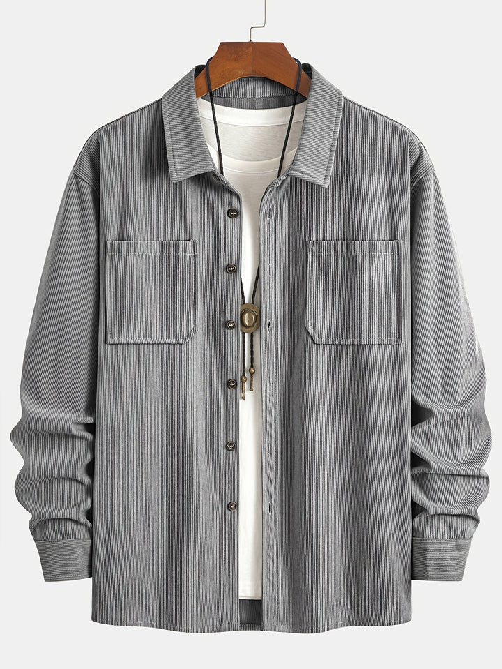 Giacca uomo ideale per passeggiate autunnali, stile casual-elegante e comfort per il tuo outfit.
