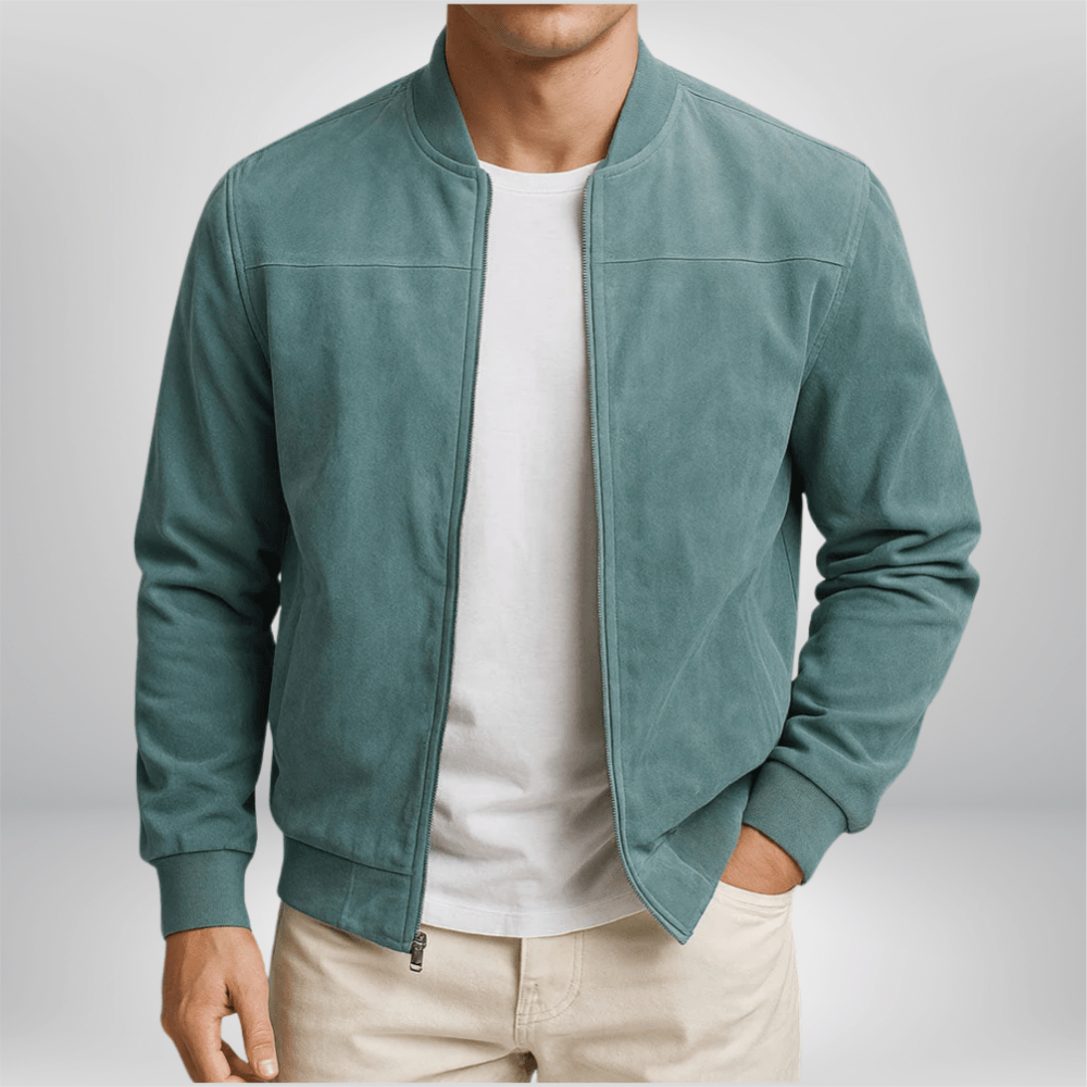 Giubbotto bomber uomo, giacca versatile per ogni occasione, dalla primavera all'autunno. Outfit elegante e casual.