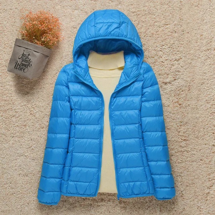 Giacca donna con zip trapuntata, casual ed elegante, per un capospalla versatile in autunno/inverno.