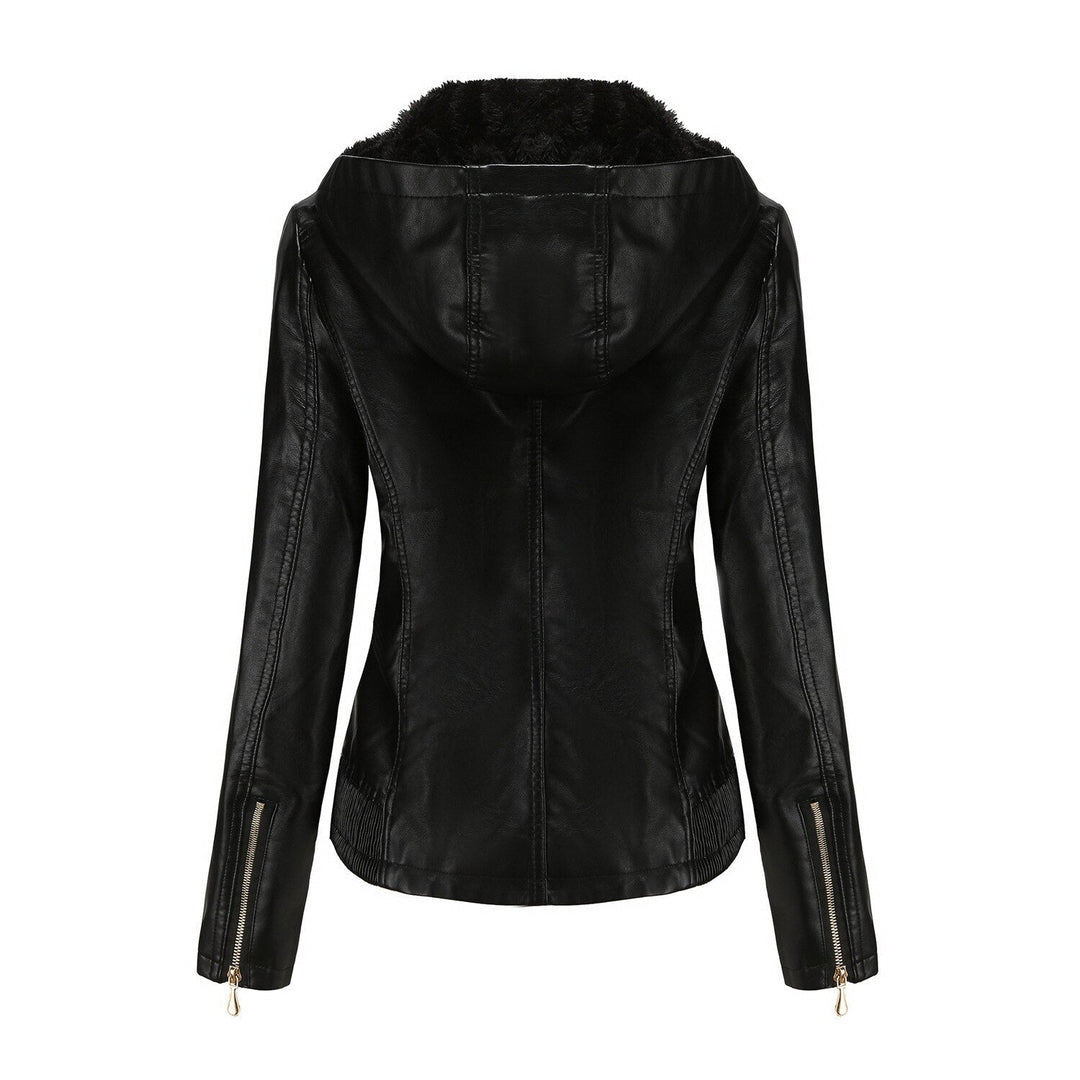 Dettaglio zip frontale su felpa donna gialla. Cappuccio removibile, abbigliamento comodo e casual, moda femminile.