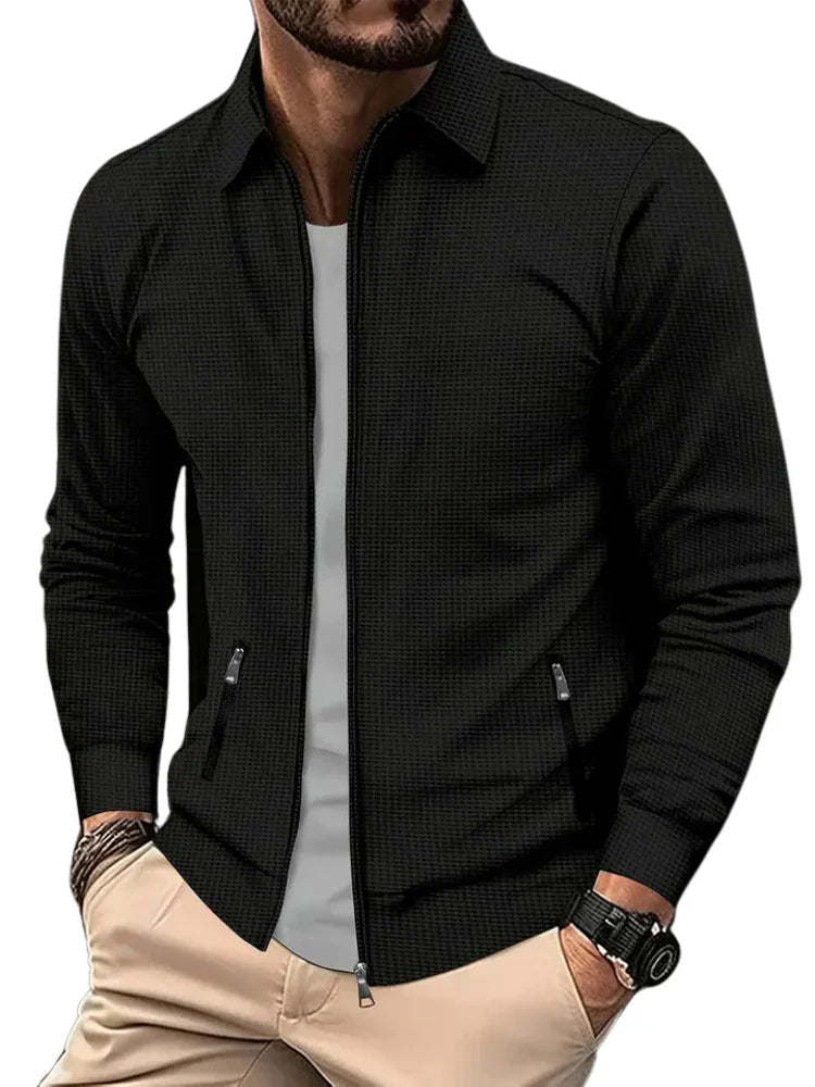 Giacca uomo casual per mezza stagione, leggera e traspirante. Perfetta per un look quotidiano e viaggio.