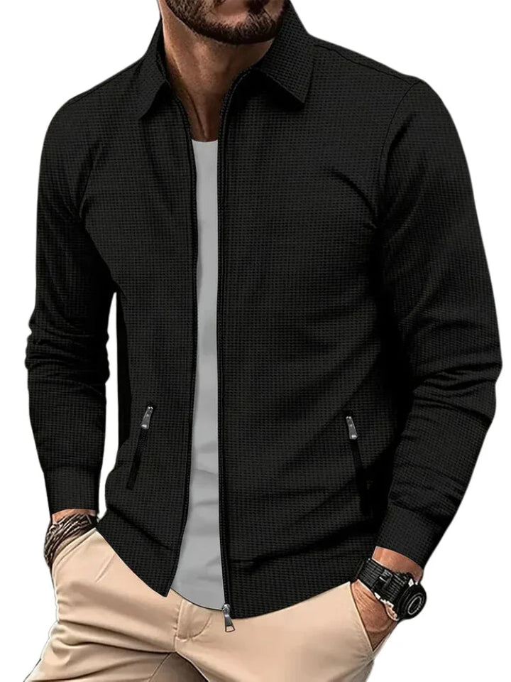 Giacca uomo casual per mezza stagione, leggera e traspirante. Perfetta per un look quotidiano e viaggio.