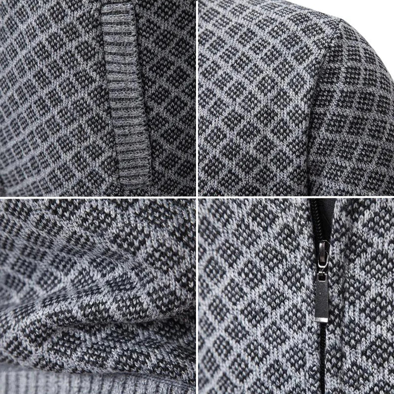 Gilet elegante uomo, design moderno con collo alto e zip. Abbigliamento maschile casual chic per ogni occasione.