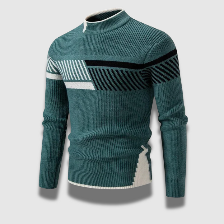 Maglione elegante da uomo lavorato a maglia, morbido e caldo, un must-have per l'autunno-inverno.