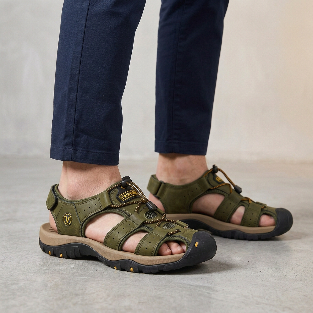 Sandali estivi uomo Atlas per comfort sportivo. Versatili per passeggio, viaggio e attività all'aria aperta.