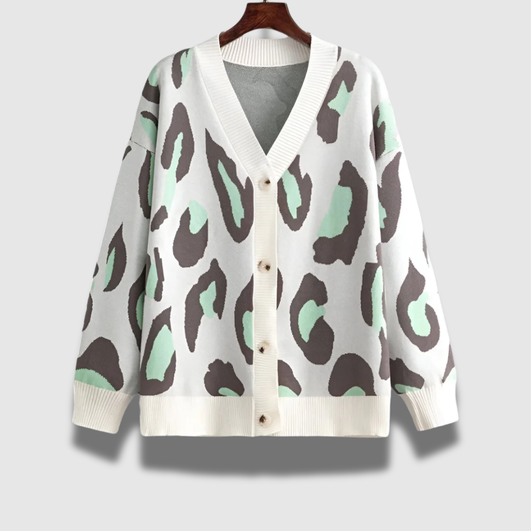 Cardigan lungo donna oversize, maglieria scollo a V. Essenziale per outfit casual e stratificazione autunno/primavera.
