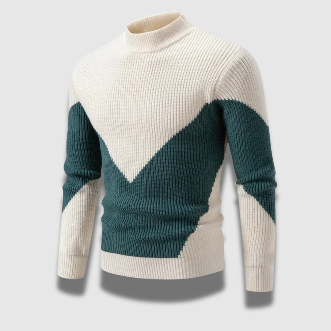 Maglione casual da uomo, in maglia morbida e confortevole, ideale per look quotidiani invernali.