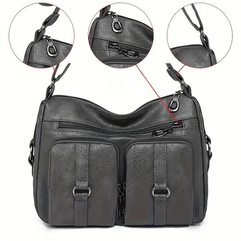 Borsa a tracolla versatile da donna, ideale per lavoro, tempo libero e viaggi, sempre organizzata con stile.