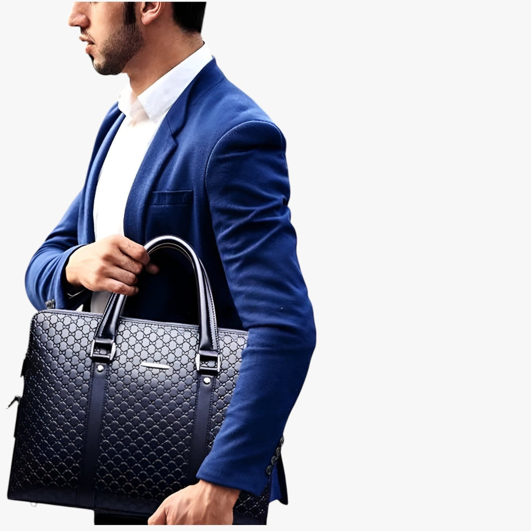 Borsa porta laptop uomo con tracolla regolabile e removibile, comfort per viaggi e lavoro quotidiano.