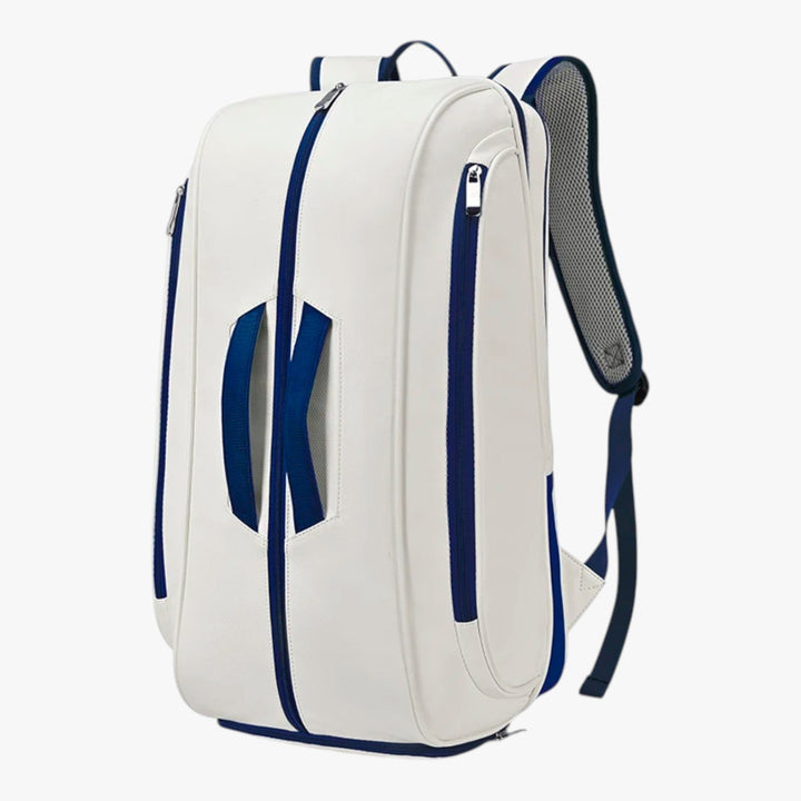 Zaino tennis uomo multicolore dallo stile dinamico, con scomparto integrato per scarpe e accessori.
