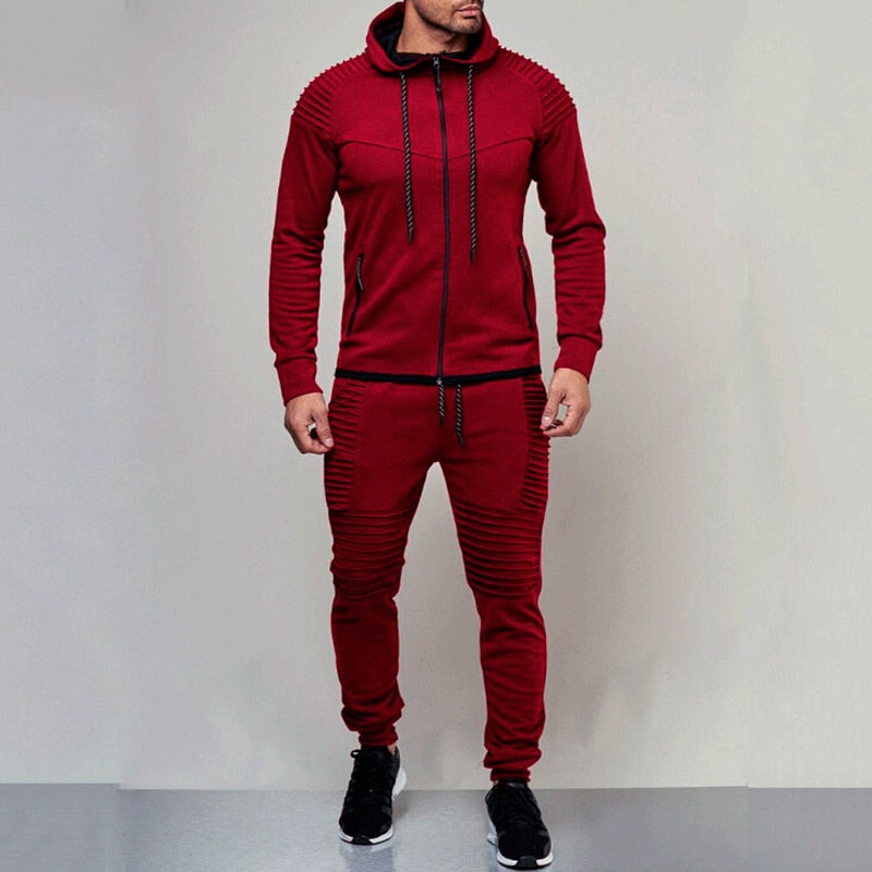Tuta da uomo Premium per il massimo comfort e stile. Ideale per attività o relax. Moda maschile attiva.