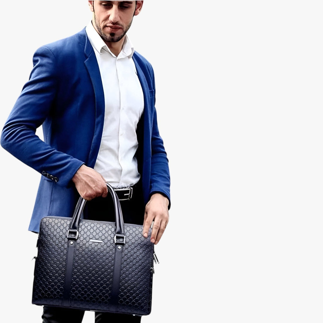 Borsa porta laptop uomo resistente e pratica, ottima come borsa da viaggio per notebook e documenti.