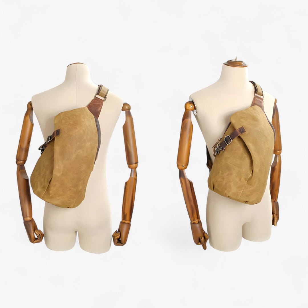 Borsa a tracolla unisex in tela multicolore, resistente e versatile per ogni avventura, look casual.