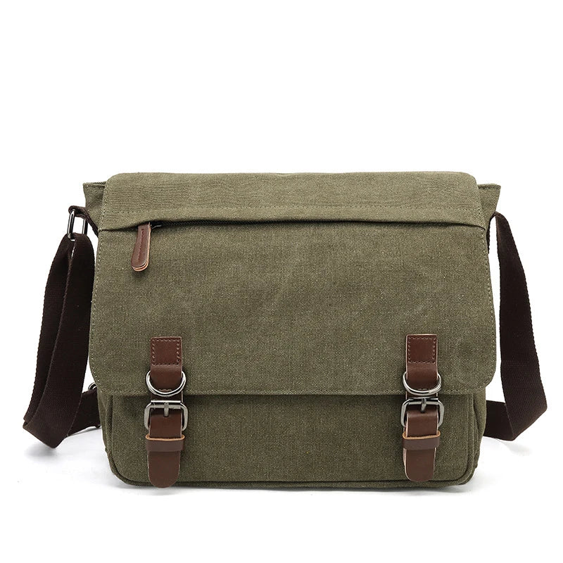 Borsa da viaggio uomo in tela resistente, compagna ideale per lunghe avventure e lavoro.