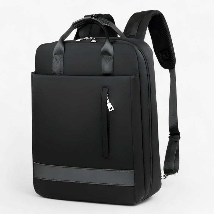 Zaino minimalista da donna, design pulito per uso quotidiano e praticità.