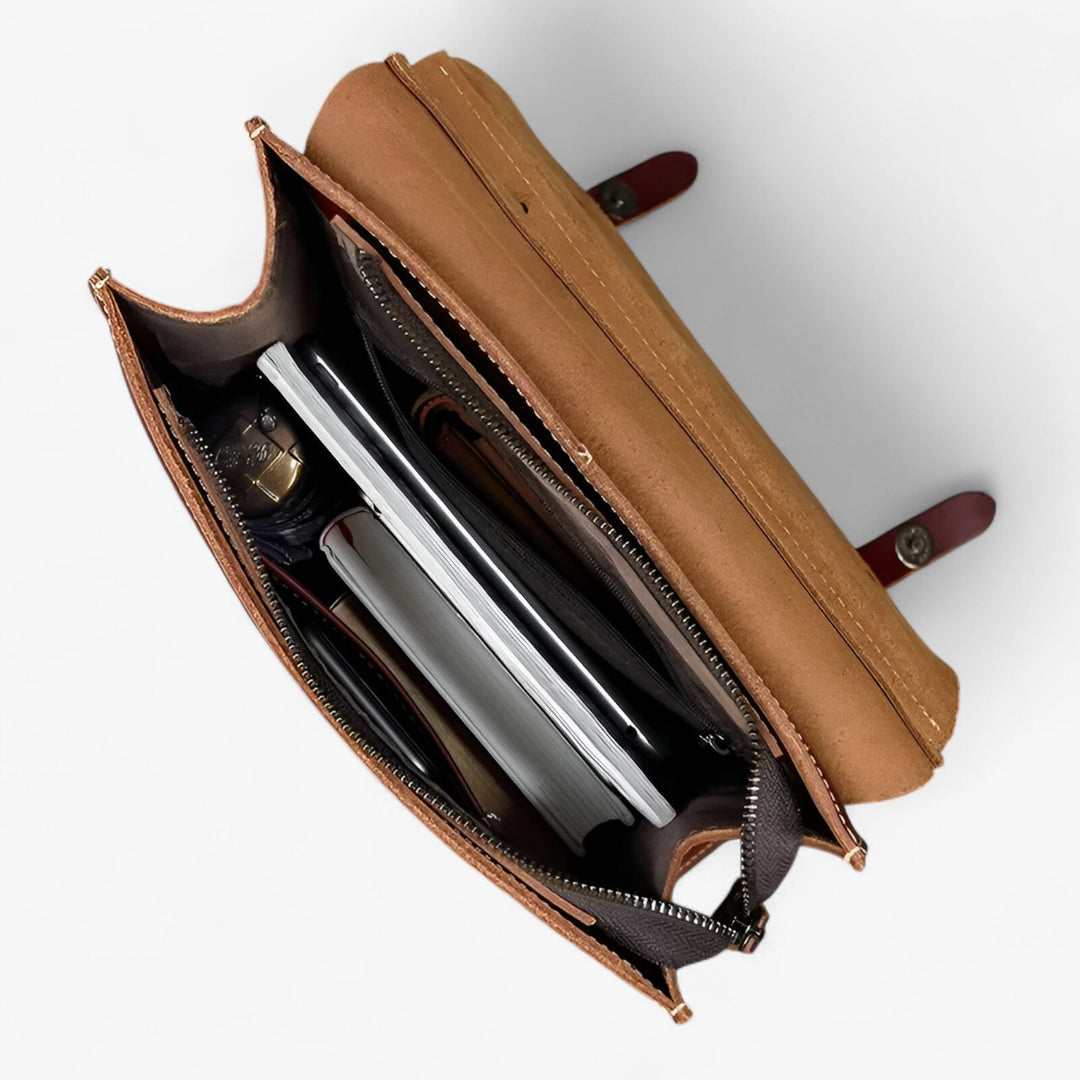 Zaino donna compatto, perfetto per tutti i giorni, elegante e pratico con varie tasche per accessori.