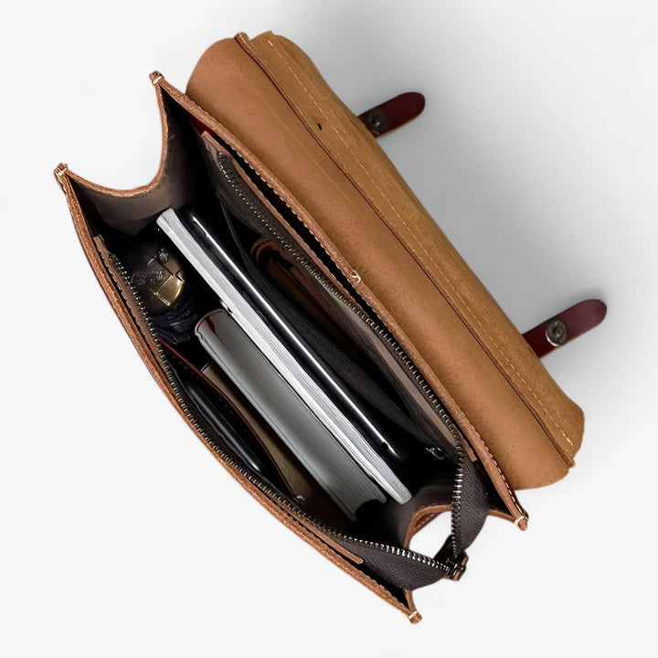 Zaino donna compatto, perfetto per tutti i giorni, elegante e pratico con varie tasche per accessori.