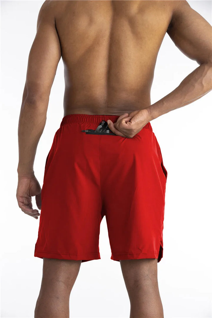 Pantaloncini da uomo premium, ideali per fitness e corsa. Comfort assicurato per palestra e allenamento con tasca telefono.