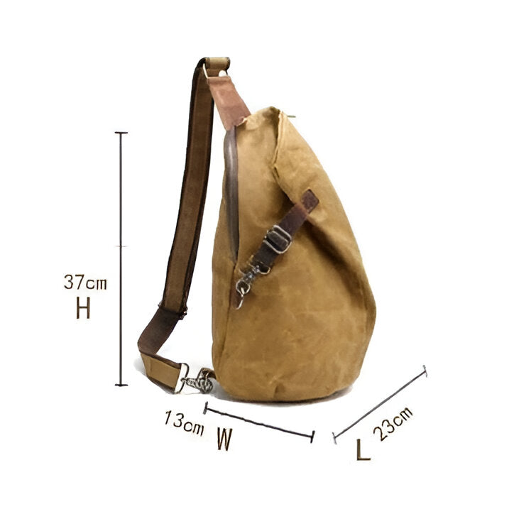 Borsa monospalla unisex in tela multicolore, versatile per lavoro, svago o viaggio, stile casual e unico.