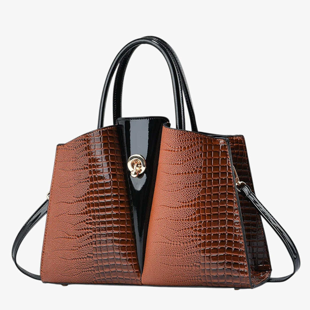 Borsa tote capiente da donna, design multicolore elegante, perfetta per il look quotidiano.