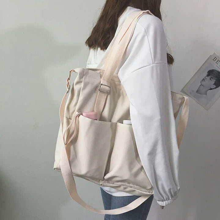 Borsa tote capiente donna multicolore, ideale per viaggi, palestra o come borsa quotidiana per essenziali.