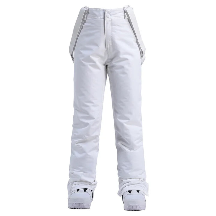 Abbigliamento invernale uomo: pantaloni da sci impermeabili, con bretelle, per neve e outdoor.