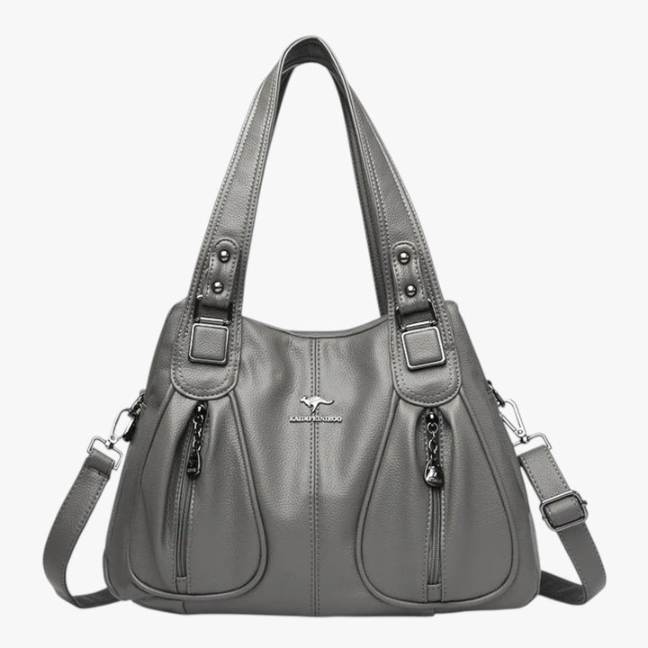 Borsa tote donna beige, grande e pratica, ideale per ogni giorno e stile casual.