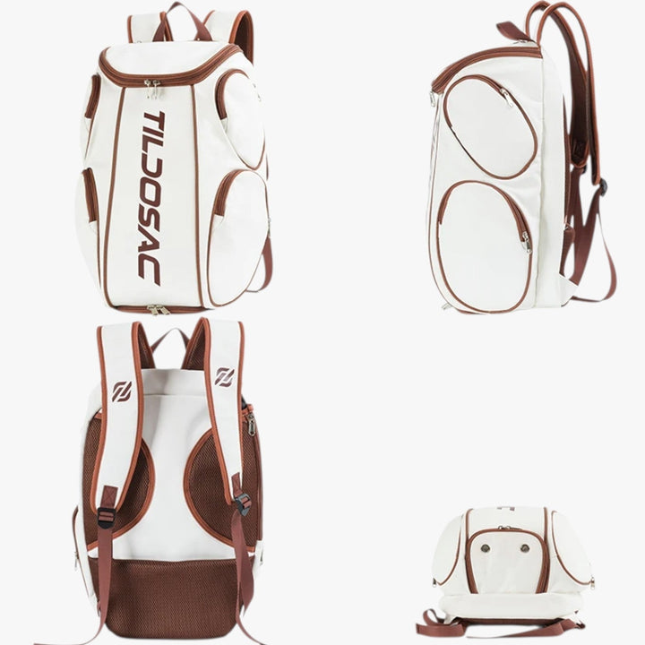 Borsa sportiva unisex per tennis con ampi scomparti per racchette e scarpe, perfetta per viaggi e allenamenti.