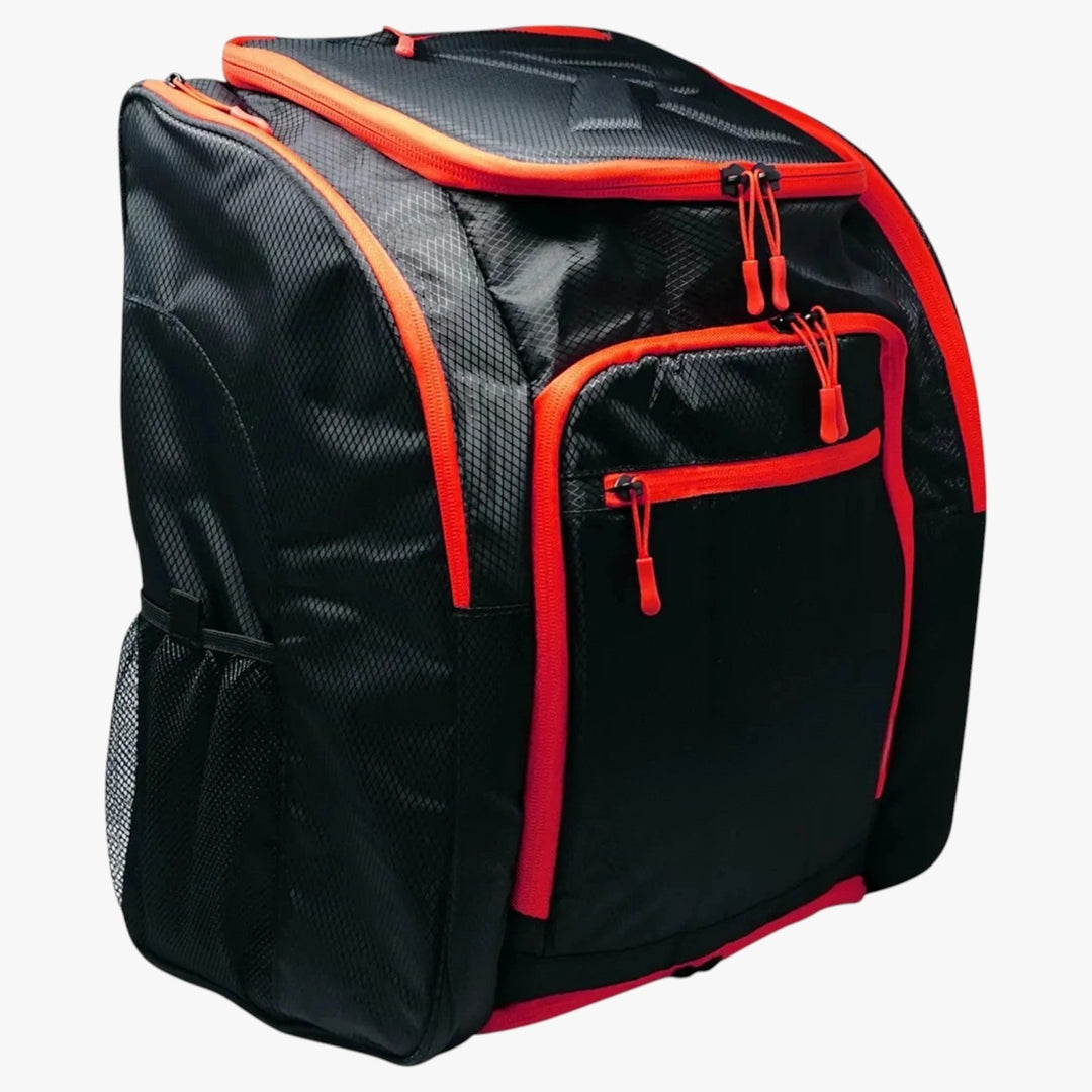Zaino da pickleball uomo elegante, scomparto porta racchette esterno, tasche per accessori sportivi e borracce.