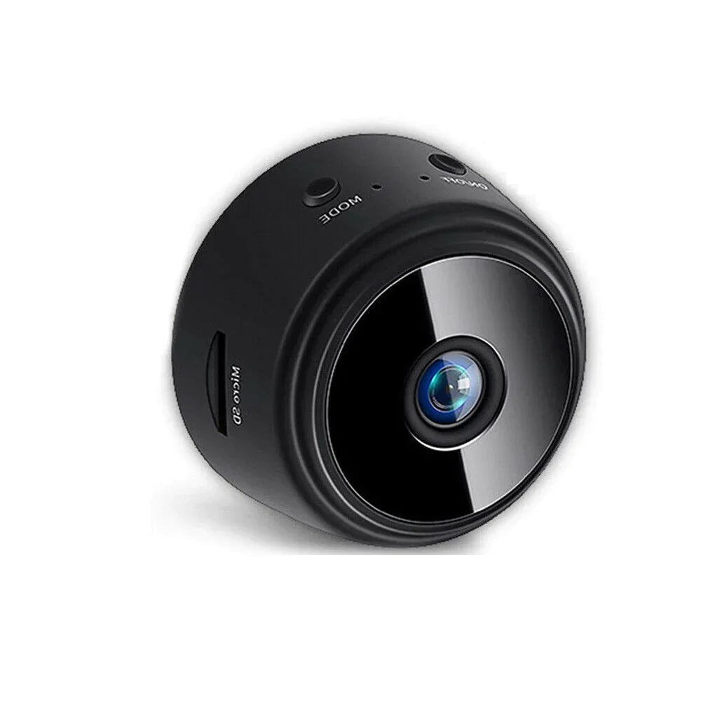 Telecamera WiFi 1080P per sicurezza smart, adatta per uso interno ed esterno con visione notturna avanzata.