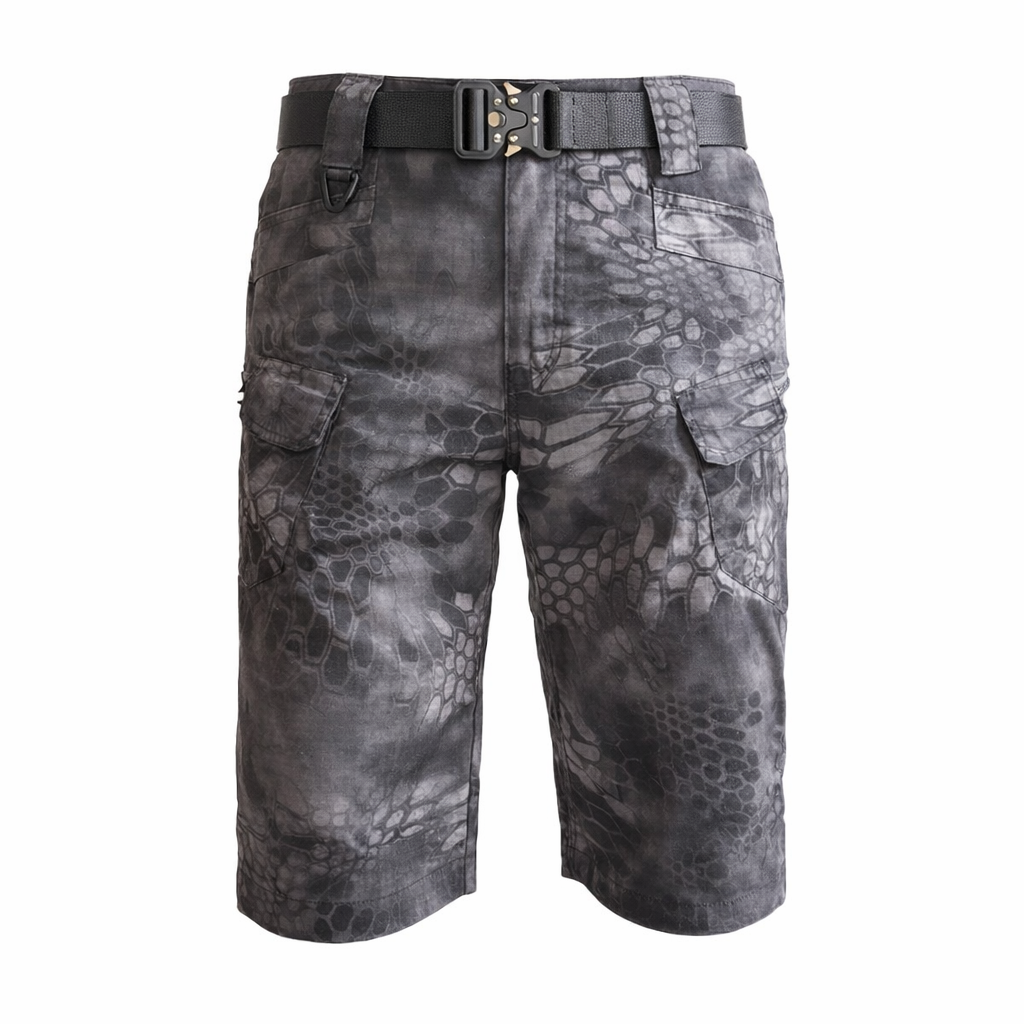 Pantaloncini uomo cargo pratici e comodi, multitasca, perfetti per l'estate, tempo libero e avventura.