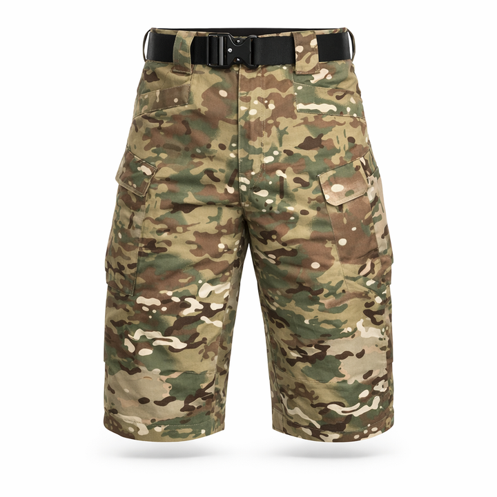 Pantaloncini cargo multitasca da uomo per l'estate, corti, stile casual. Perfetti per il viaggio e tempo libero.