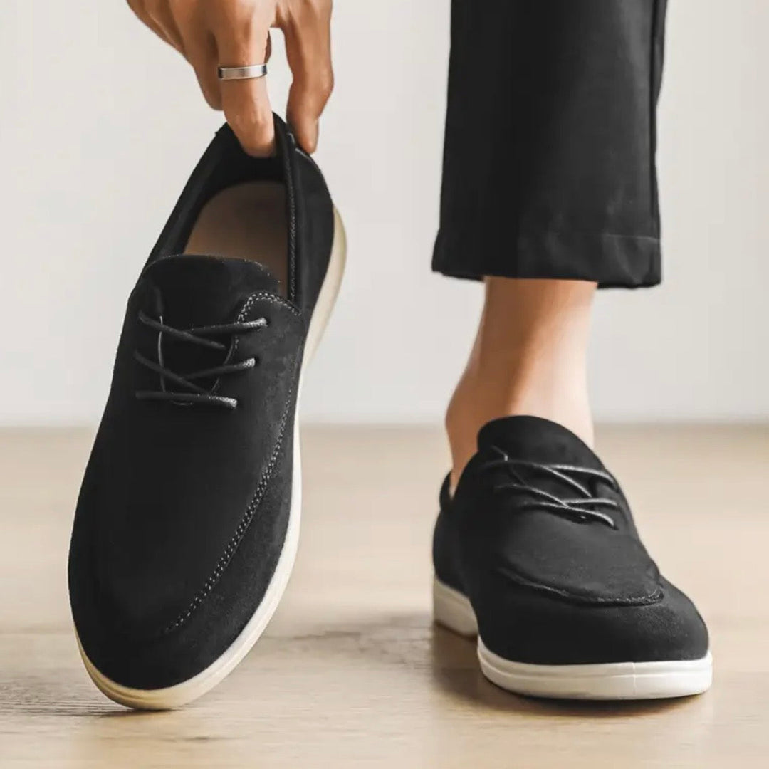 Mocassini uomo di moda, stile casual-elegante. Comfort imbottito e trazione antiscivolo. Per uomo.