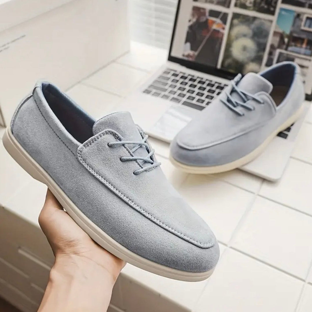 Calzature uomo eleganti, mocassini con comfort imbottito e suola antiscivolo per trazione.