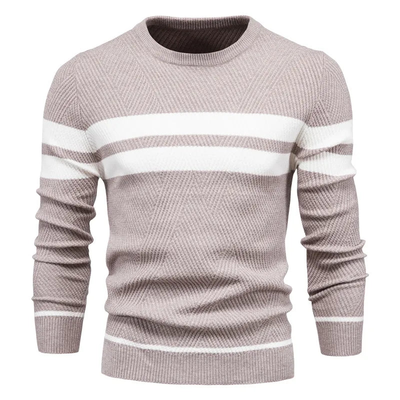 Maglione uomo girocollo, ideale per autunno, inverno e primavera. Pullover maniche lunghe, comfort e moda versatile.