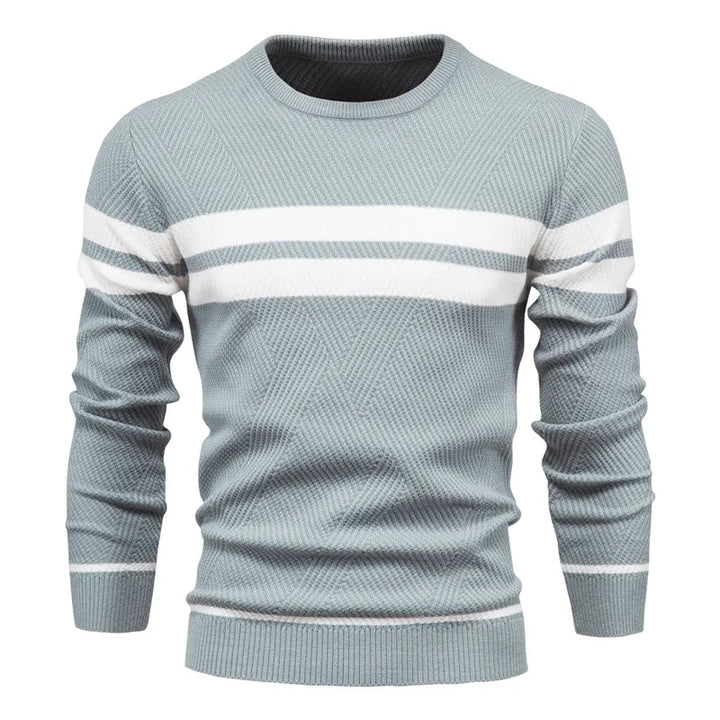 Maglione uomo girocollo lavorato a maglia. Pullover versatile per look casual ed eleganti, perfetto per ogni stagione.