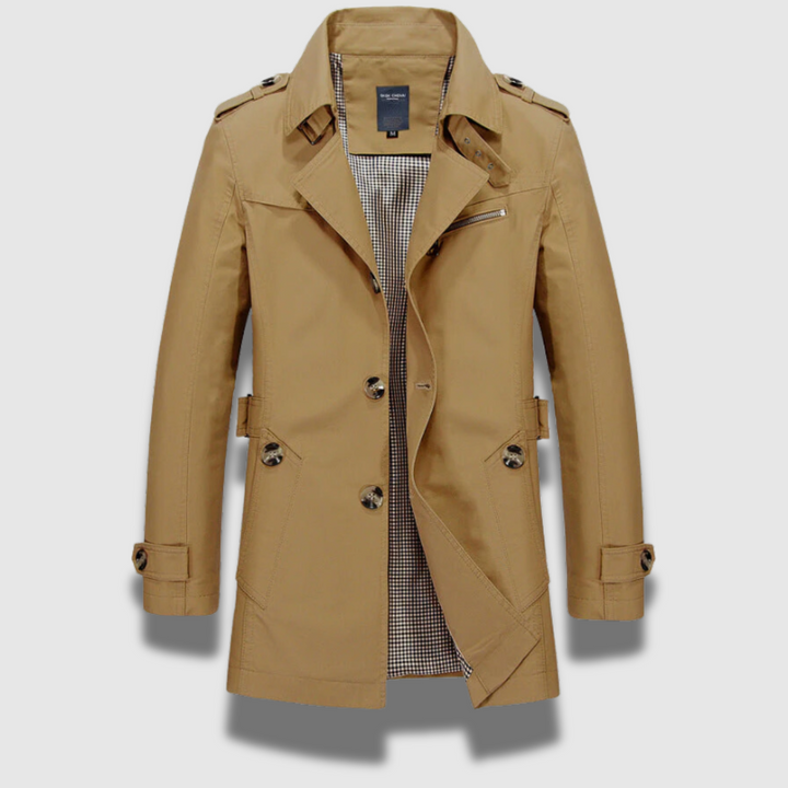 Giacca da uomo classica con vestibilità sartoriale, calda e versatile per l'eleganza maschile invernale.